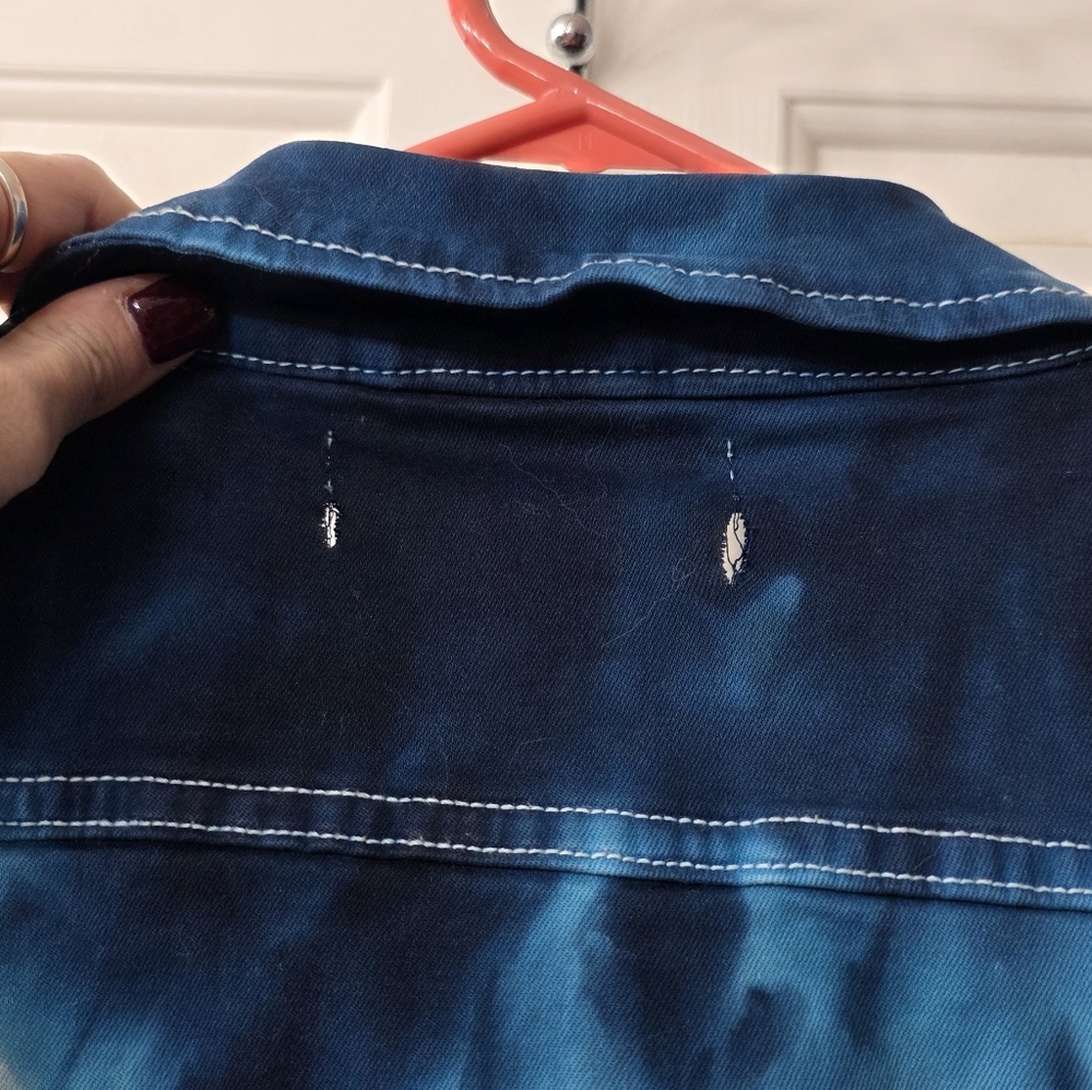 Upcycled Colorful Patchwork Denim Jacket - image 3